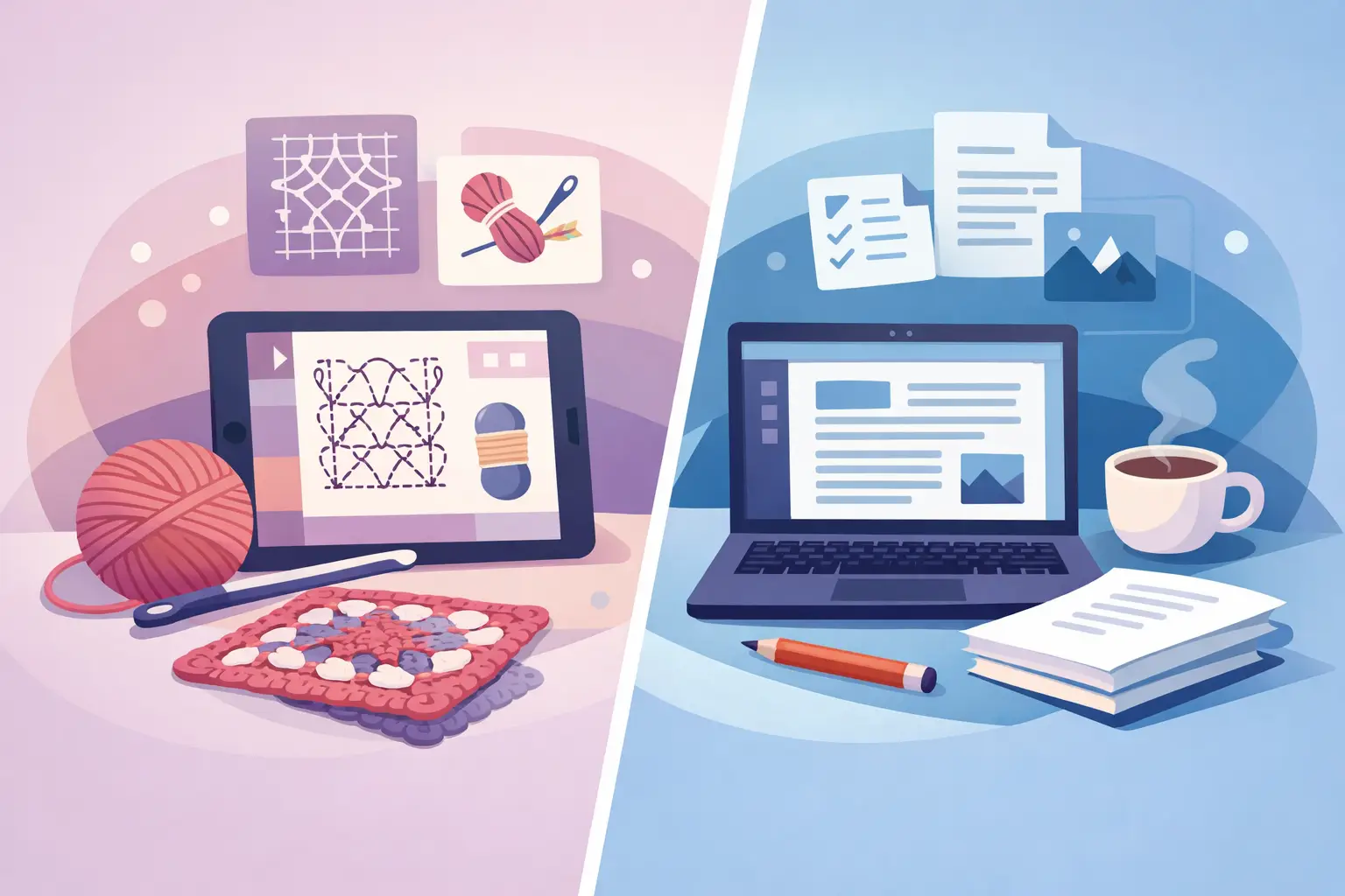 Crochet Software Versus Word Processors