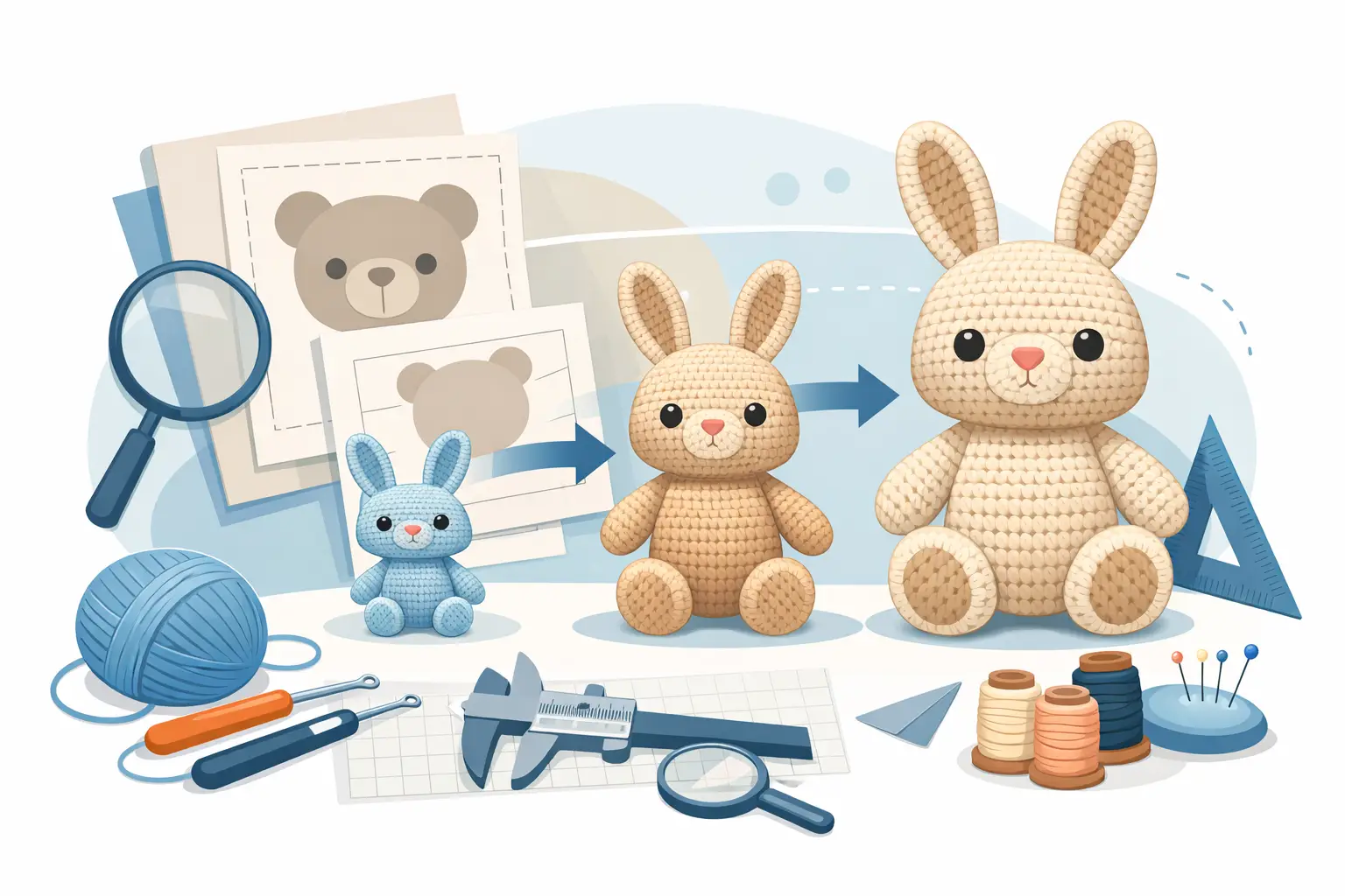 How to Scale Amigurumi Patterns Without Guessing